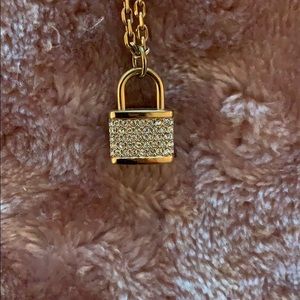 COPY - Michael Kors rose gold lock necklace